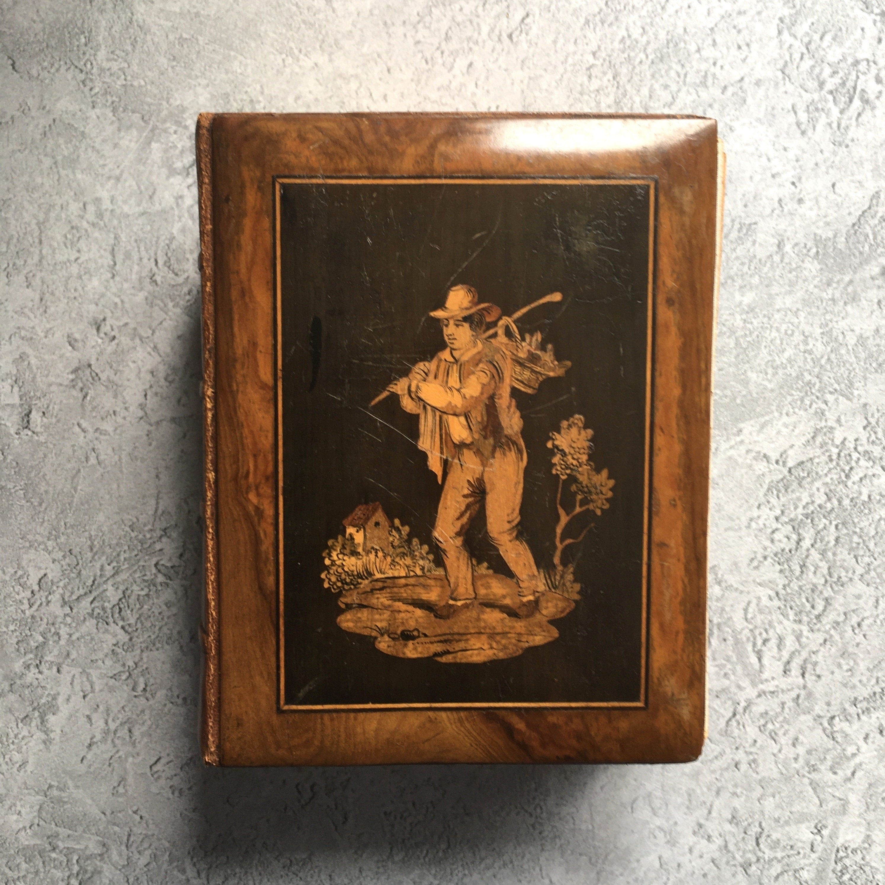 19th Century Sorrento Ware Photo Album DALE family Interest England and Australia