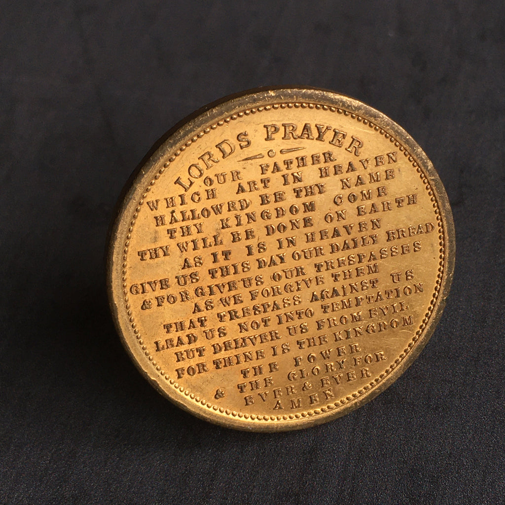 Antique Australian Gilt Bronze Medal E W Cole Circa 1885