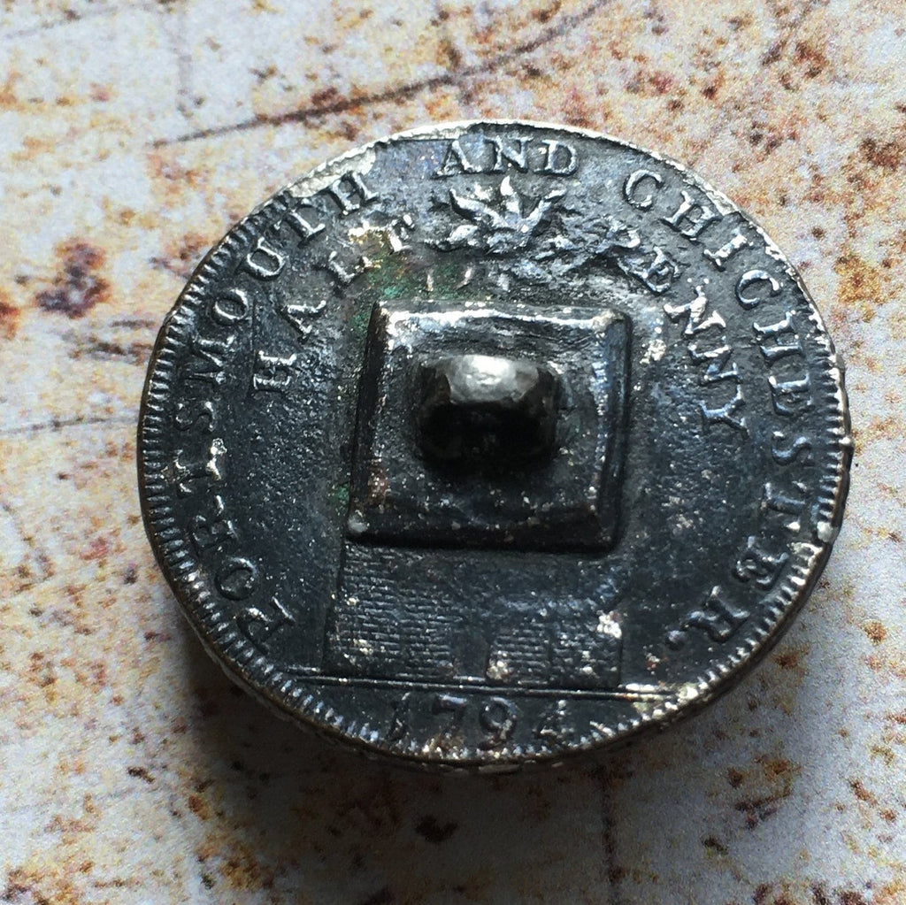Rare 18th Century Button John Howard 1794 Token Philanthropist Prison Reformer