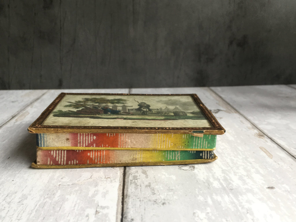 RARE Antique Dragee Box Candy Box Napoleon and Soldier Circa 1810