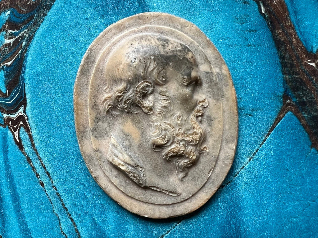 Antique 19th Century Intaglio Grand Tour Philosopher Circa 1875 Dolls House Size