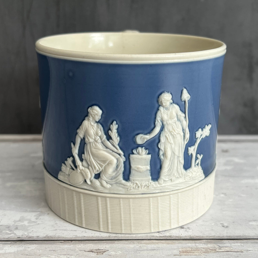 Chetham & Woolley Mug Classical Sprigged Figures C 1810 Regency era