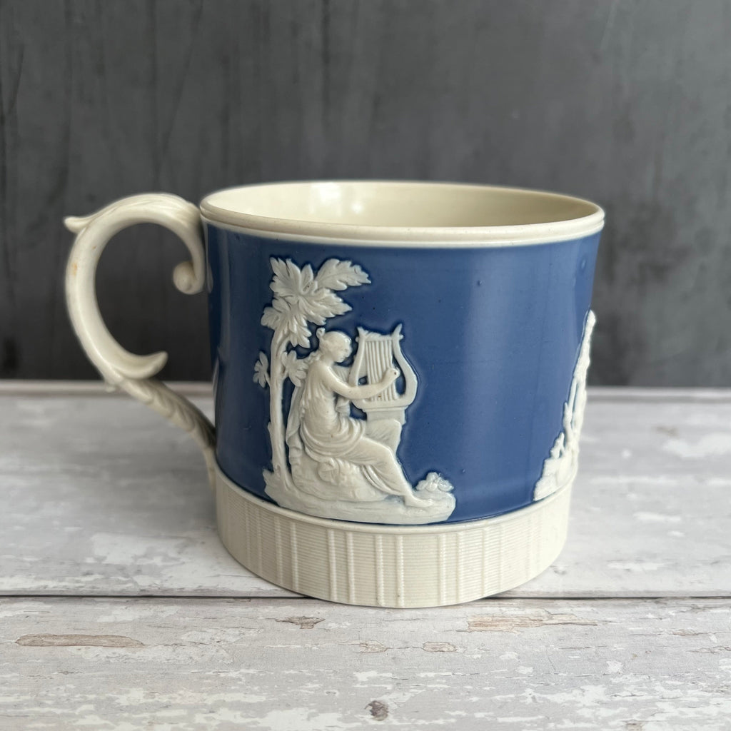 Chetham & Woolley Mug Classical Sprigged Figures C 1810 Regency era