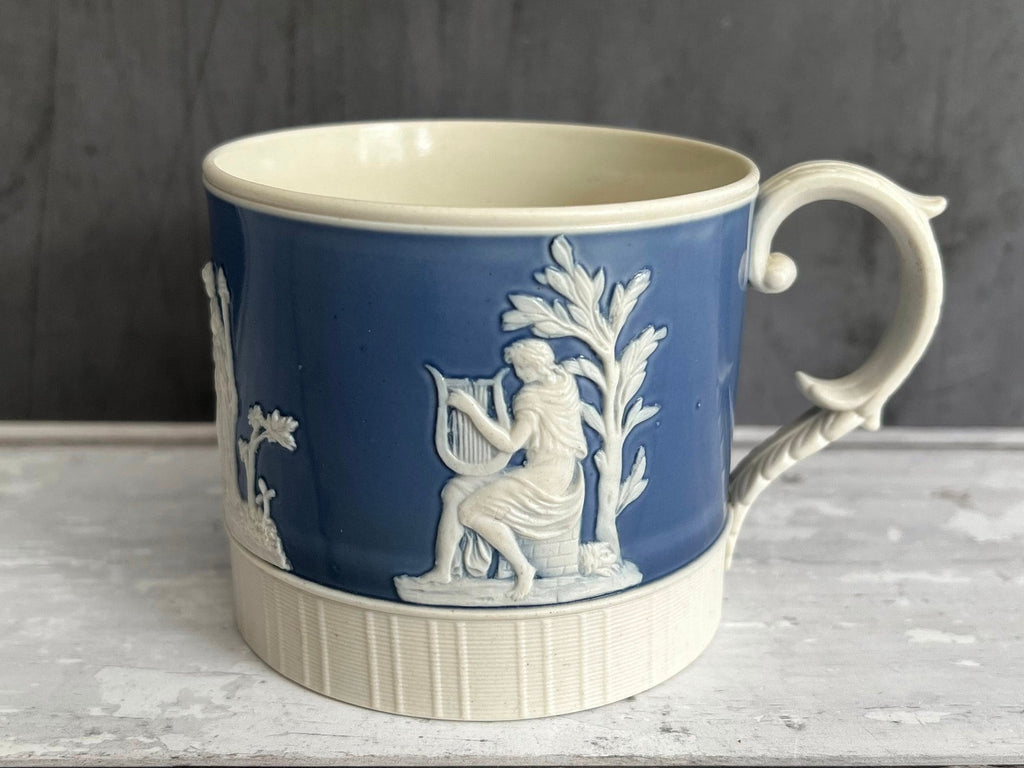 Chetham & Woolley Mug Classical Sprigged Figures C 1810 Regency era