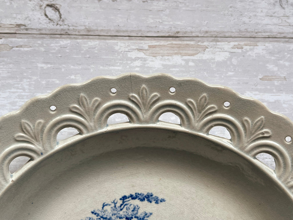 Antique Blue and White Plate English Pearlware Transferware Circa 1830 AF