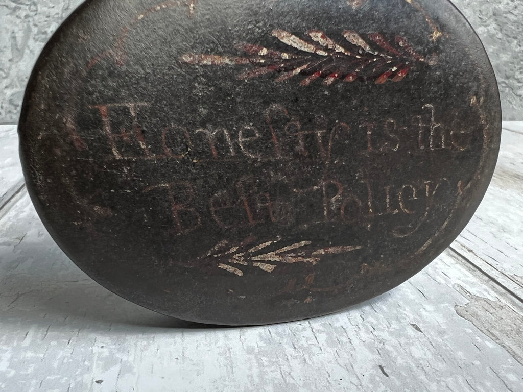 18th Century Georgian Toleware Snuff Box Honesty Policy Folk Art C 1790
