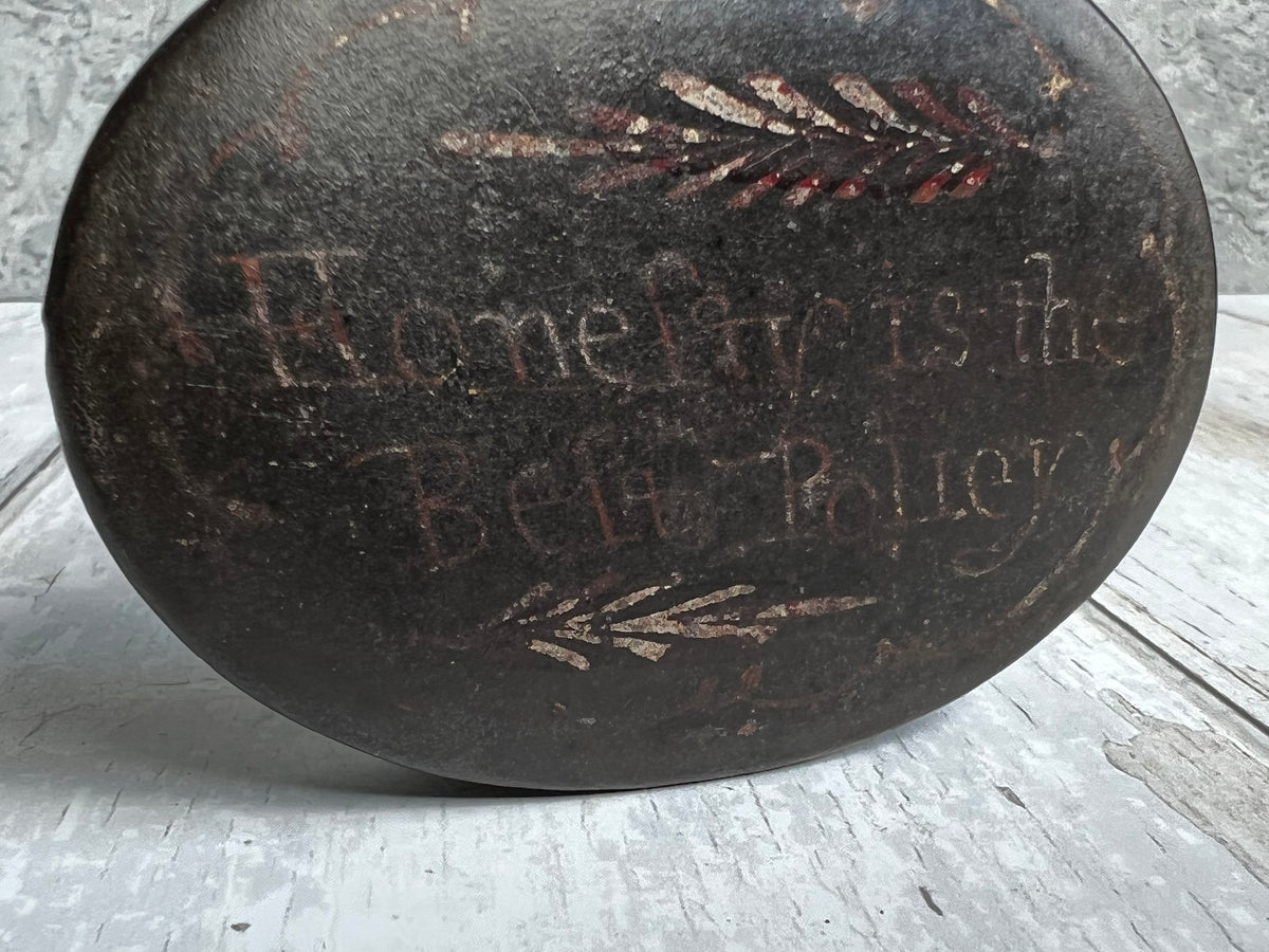 18th Century Georgian Toleware Snuff Box Honesty Policy Folk Art C 1790