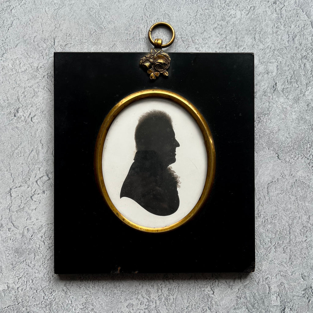 18th Century Silhouette Portrait Reverend Gervas Holmes John Miers C 1790s
