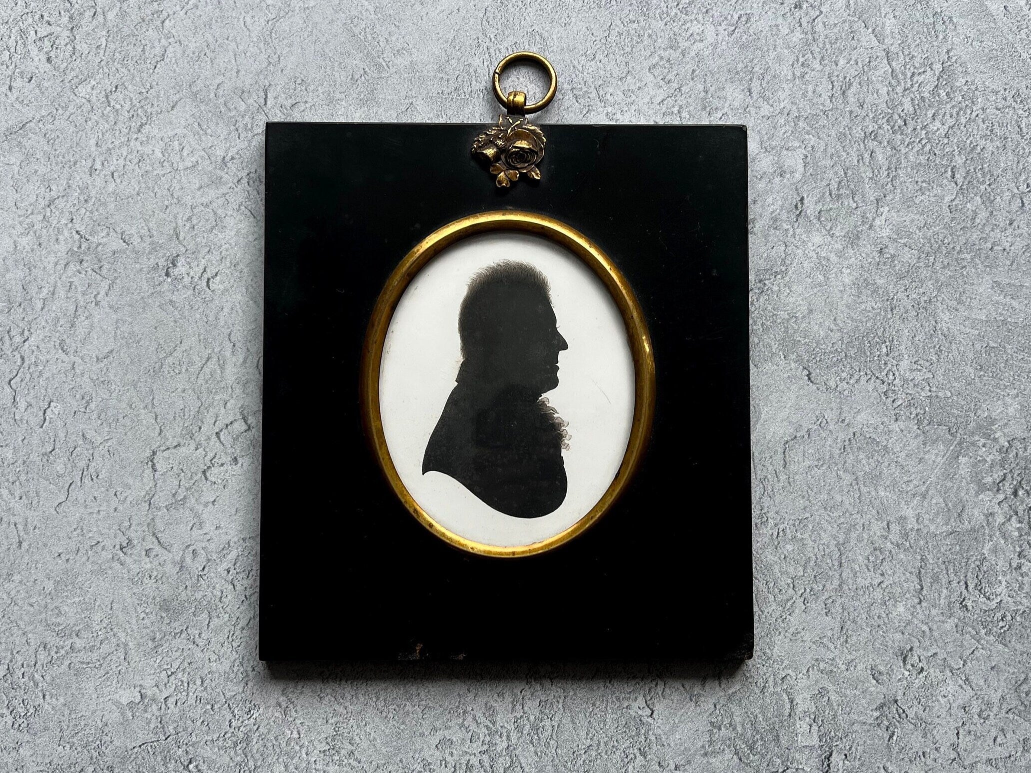 18th Century Silhouette Portrait Reverend Gervas Holmes John Miers C 1790s