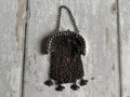Antique Miniature French Sterling Silver Dolls Purse Circa 1840 AF