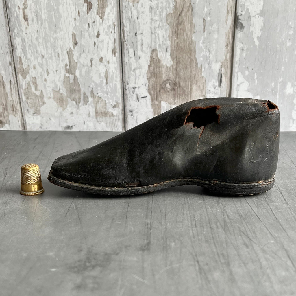 Rarest Georgian Shoe Childs Toy Rattle Talisman Initials LV Circa 1830