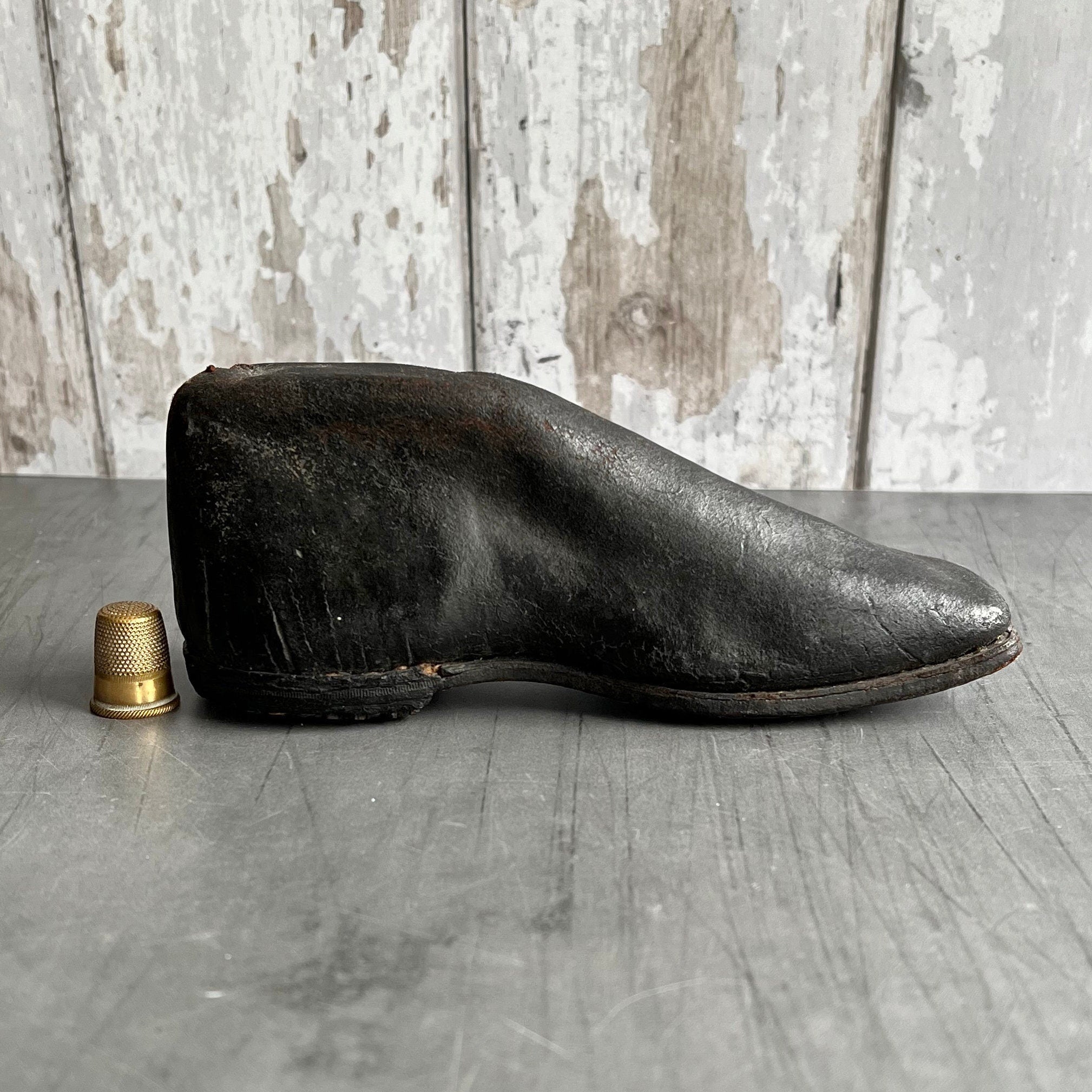 Rarest Georgian Shoe Childs Toy Rattle Talisman Initials LV Circa 1830