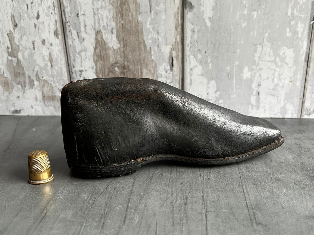 Rarest Georgian Shoe Childs Toy Rattle Talisman Initials LV Circa 1830