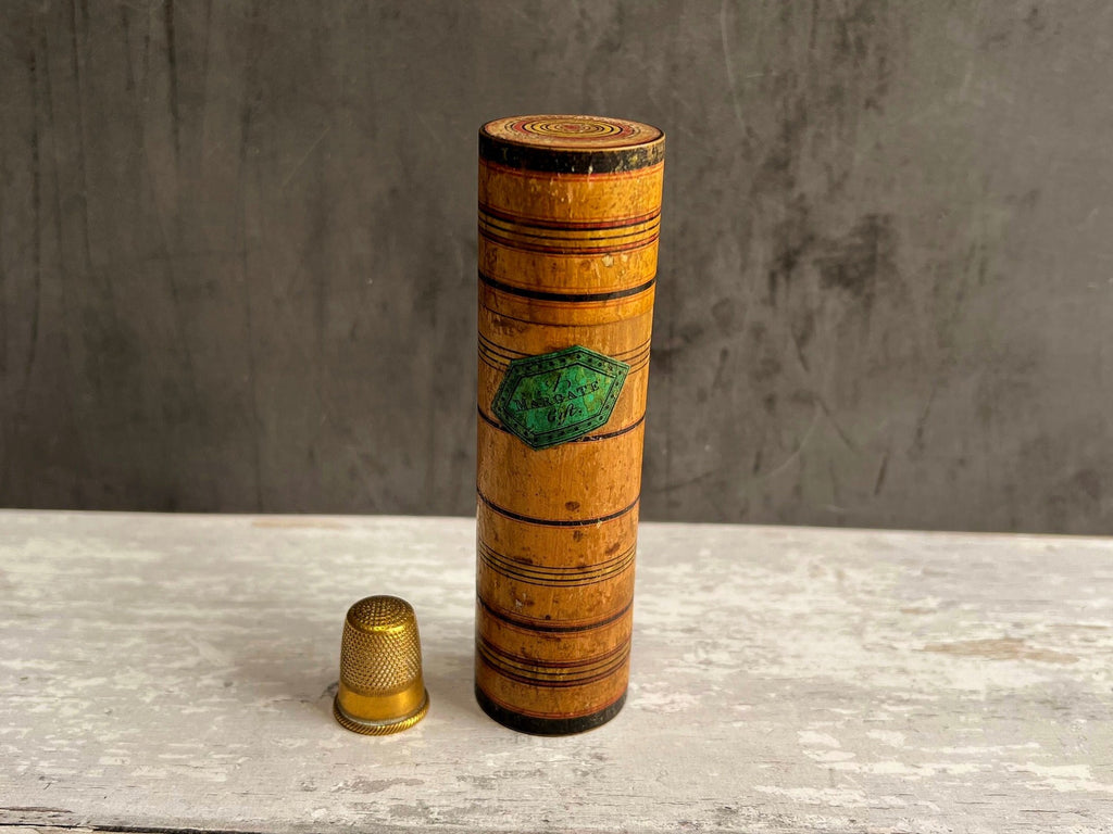 Early Regency Tunbridge Ware Penner Painted Whitewood Souvenir Of Margate Gift C 1820