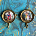 Rare 18th Century Miniature Painting on Enamel PAIR C 1780