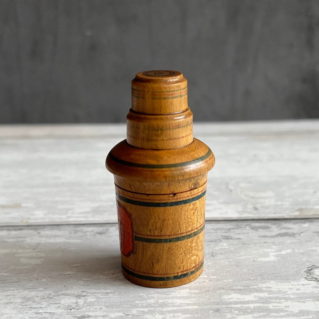 Rare 19th Century Regency Tunbridge Ware Scent Bottle Box A Brighton Gift Whitewood C 1820