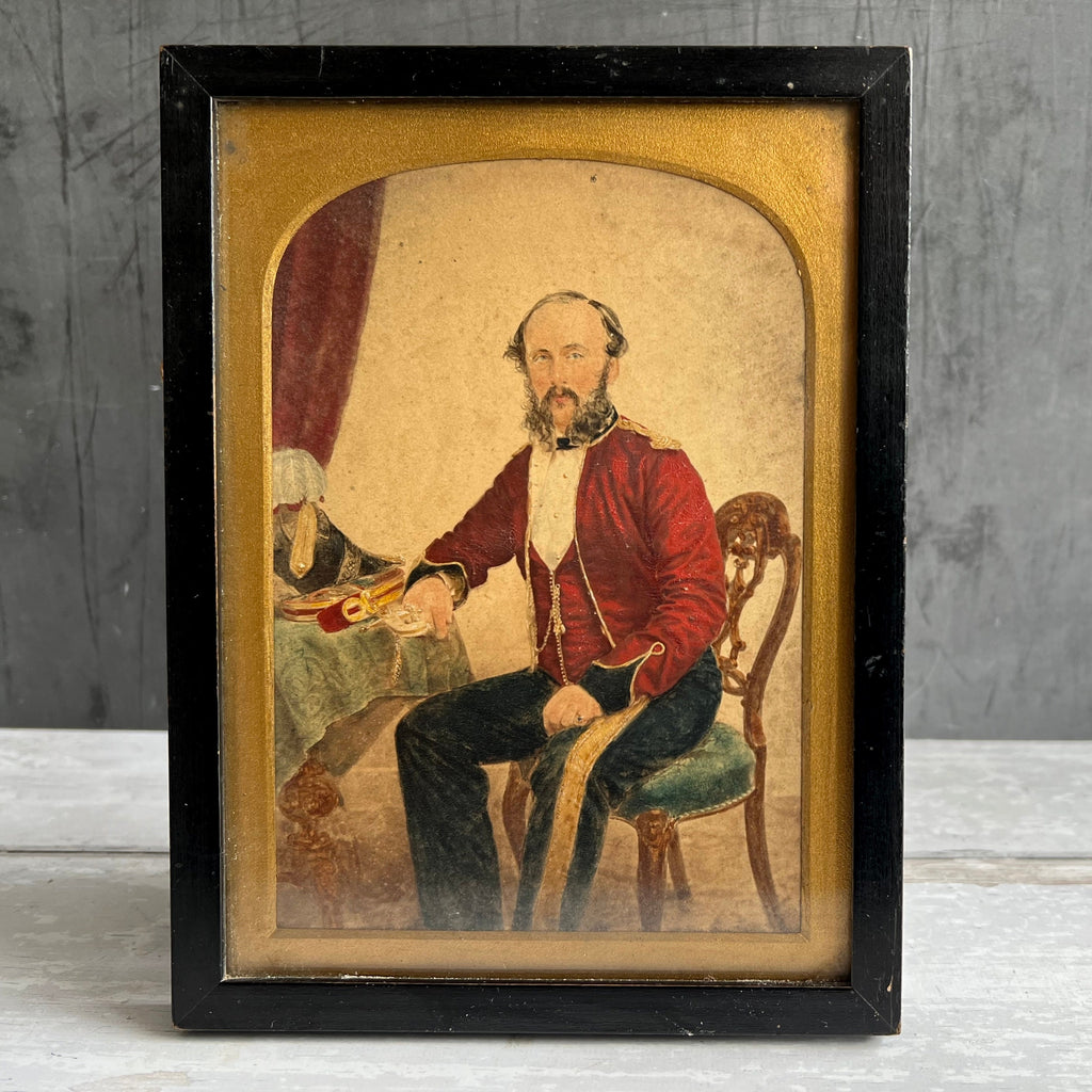 Victorian Miniature Portrait Pair, Mainwaring Family, Madras Army