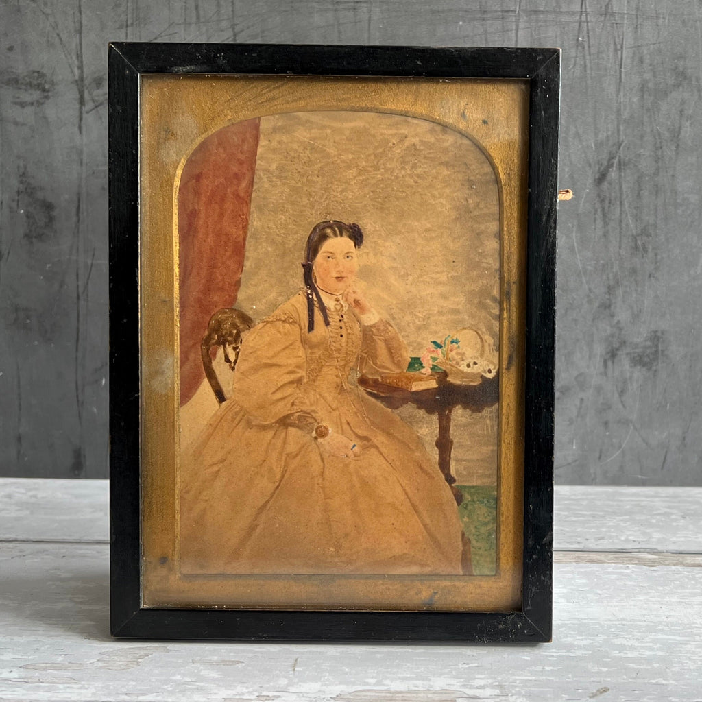 Victorian Miniature Portrait Pair, Mainwaring Family, Madras Army