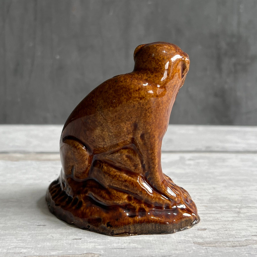 RARE 18th Century English Toy Pottery Figure Monkey C 1780s