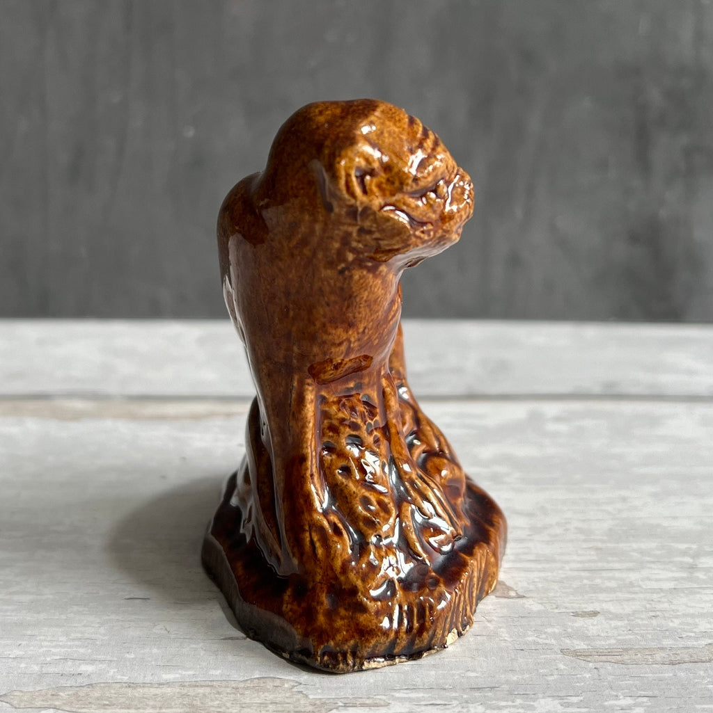 RARE 18th Century English Toy Pottery Figure Monkey C 1780s