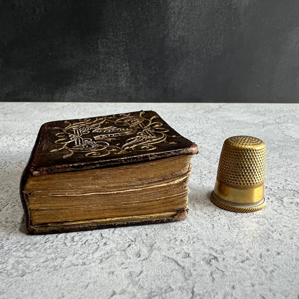 Miniature Book Affection's Gift 1848 Rock Brothers Gilt Leather