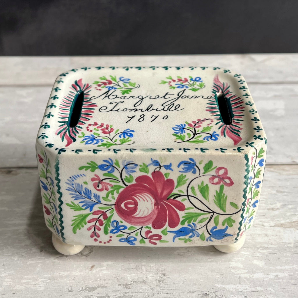 Victorian Money Box Rare Brick Shape English Money Bank C 1870