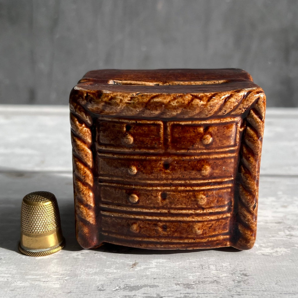 19th Century Victorian Childs Money Box Money Bank, Chest Of Drawers C 1850