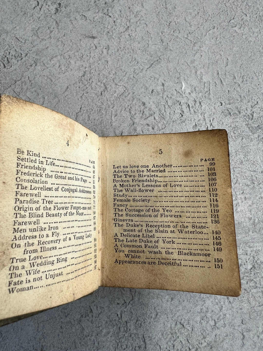 Miniature Book Affection's Gift 1848 Rock Brothers Gilt Leather