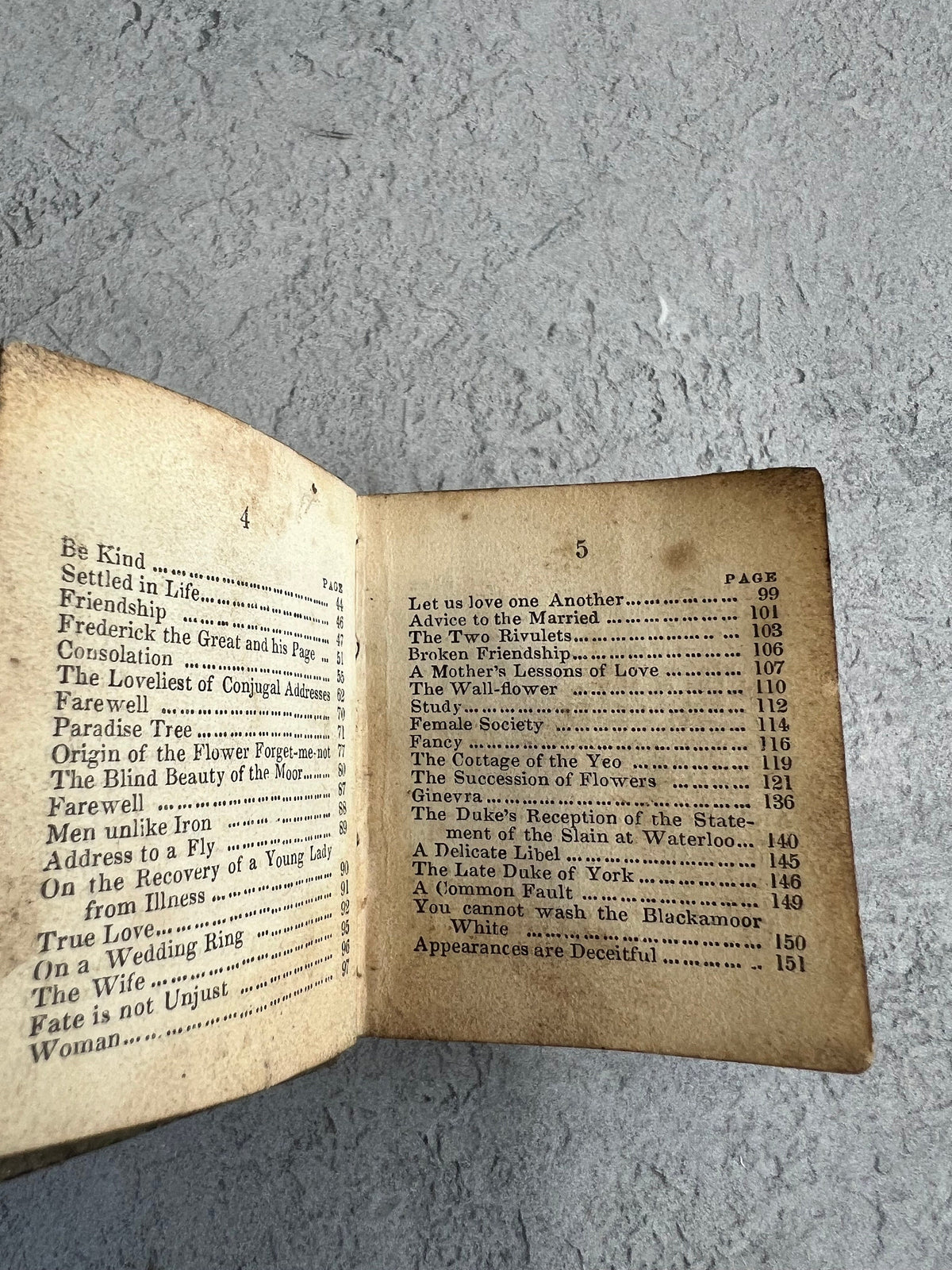 Miniature Book Affection's Gift 1848 Rock Brothers Gilt Leather