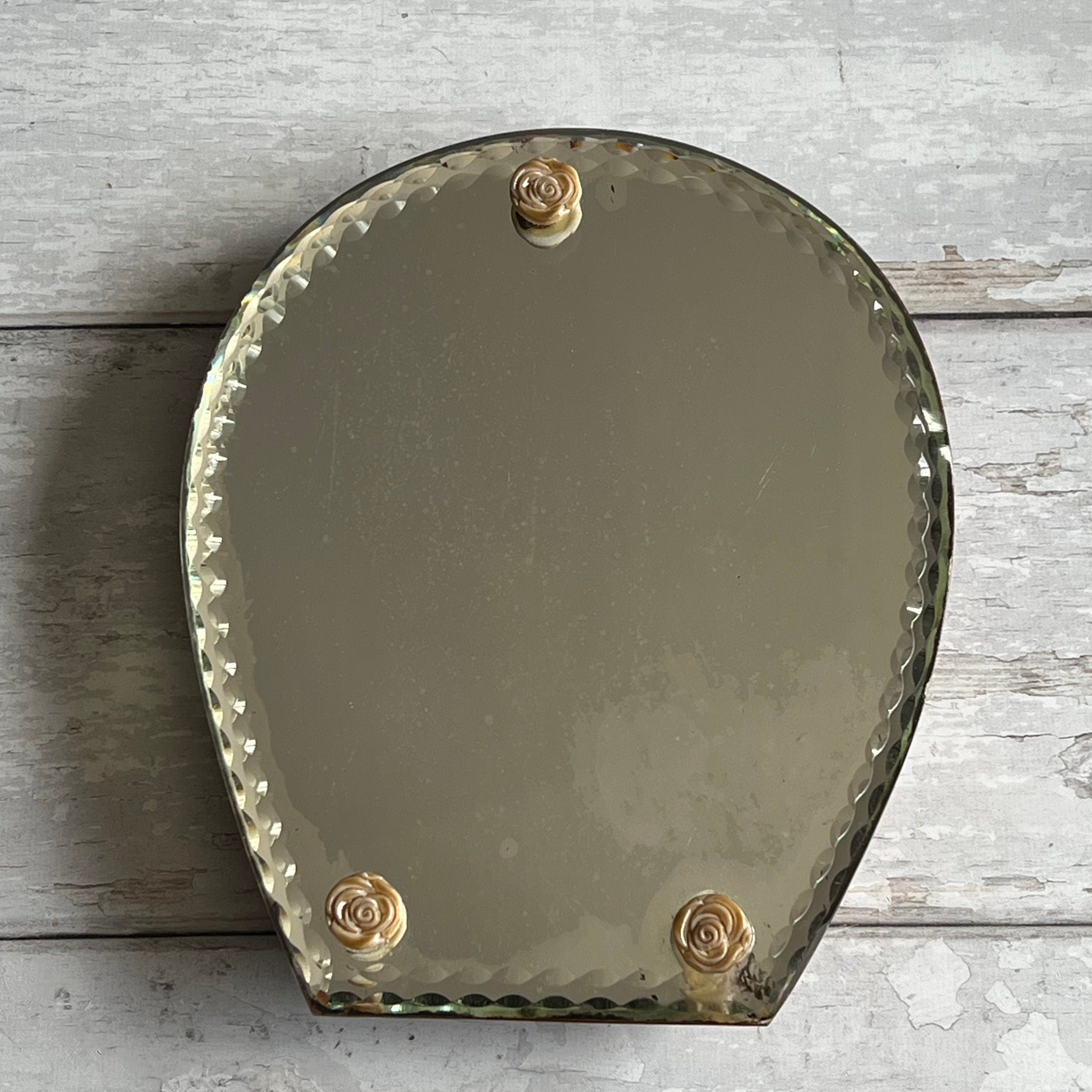 Antique Horseshoe Beveled Mirror C 1920
