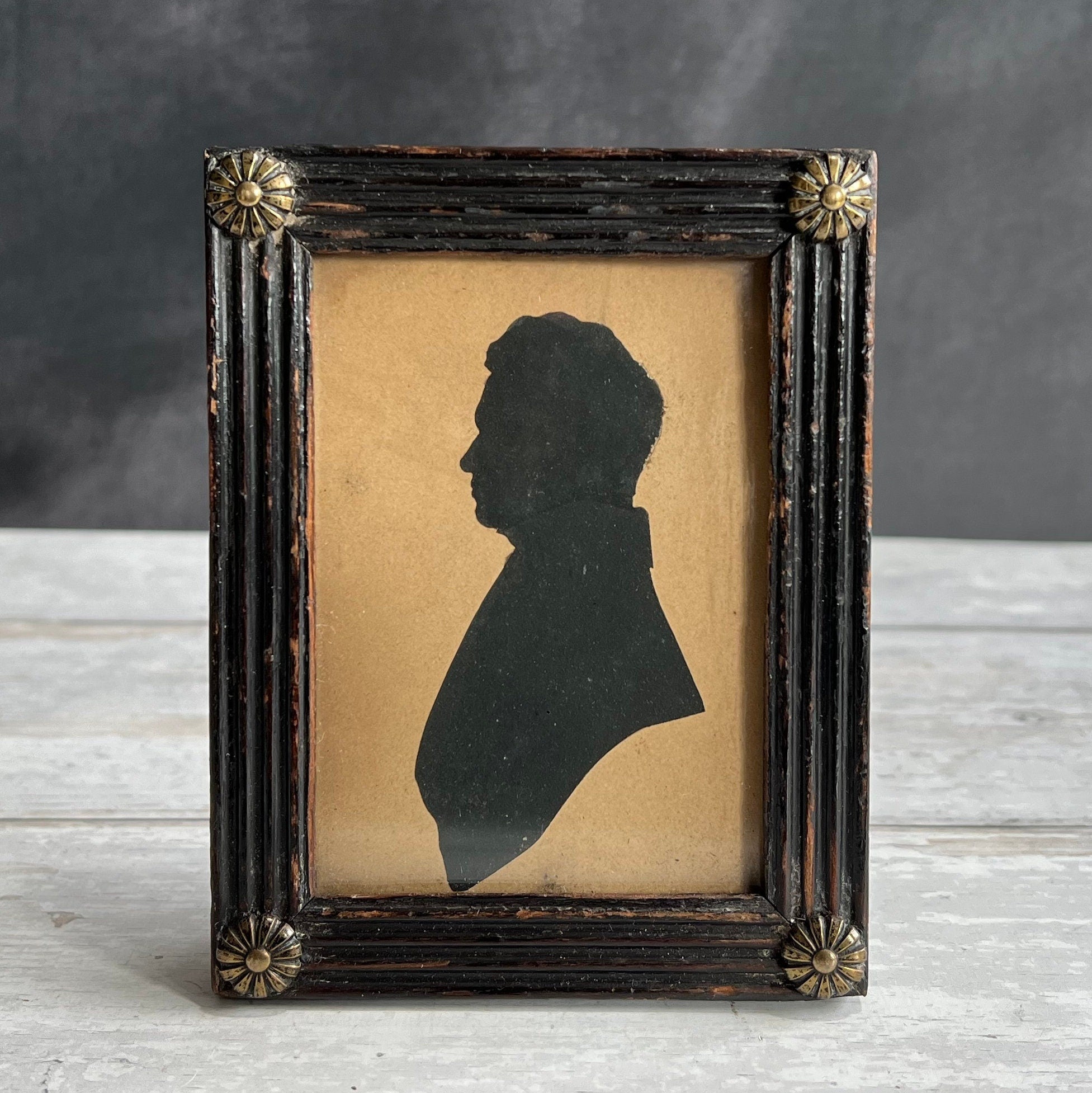 19th Century Silhouette Portrait Henry John Davis French Barrister 1840s
