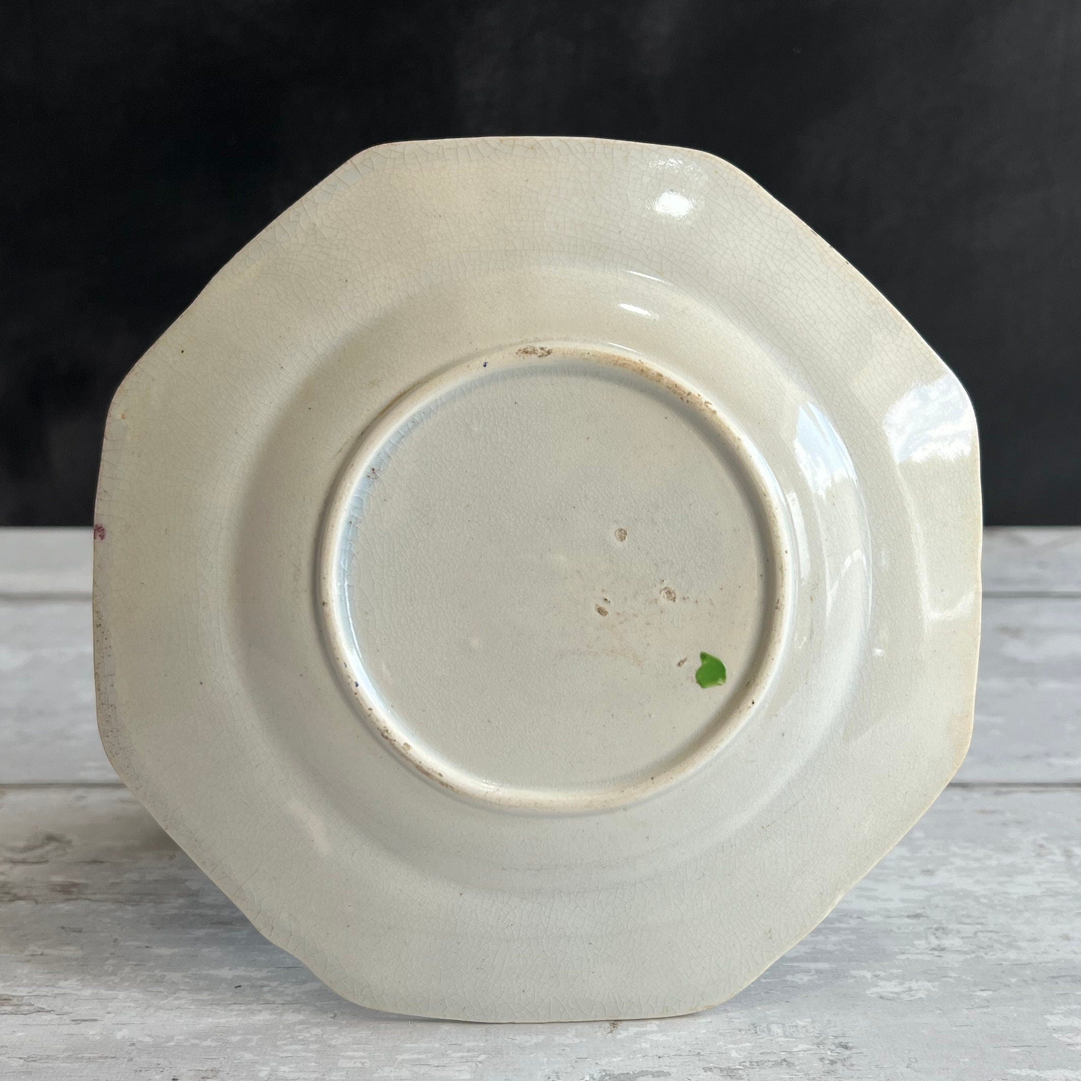 Rare Childrens Early Zoo Zebra Plate Nursery Ware Pearlware C 1840 Zoological