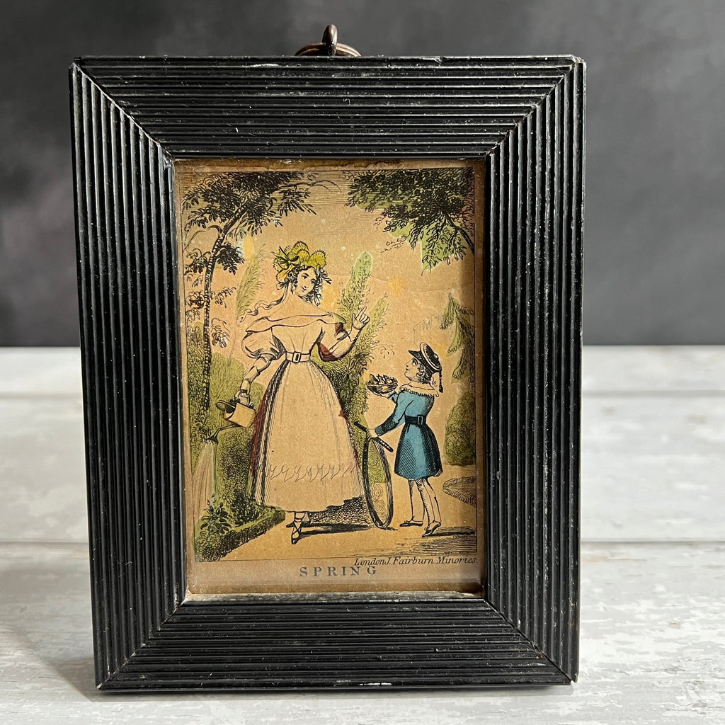 19th Century Miniature Engraving Spring By John Fairburn C 1830