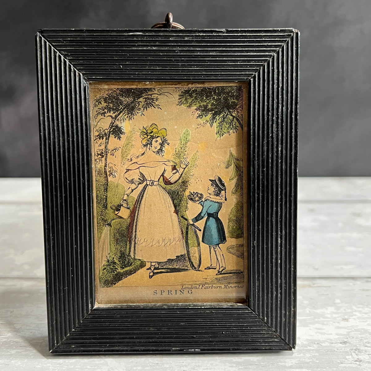 19th Century Miniature Engraving Spring By John Fairburn C 1830