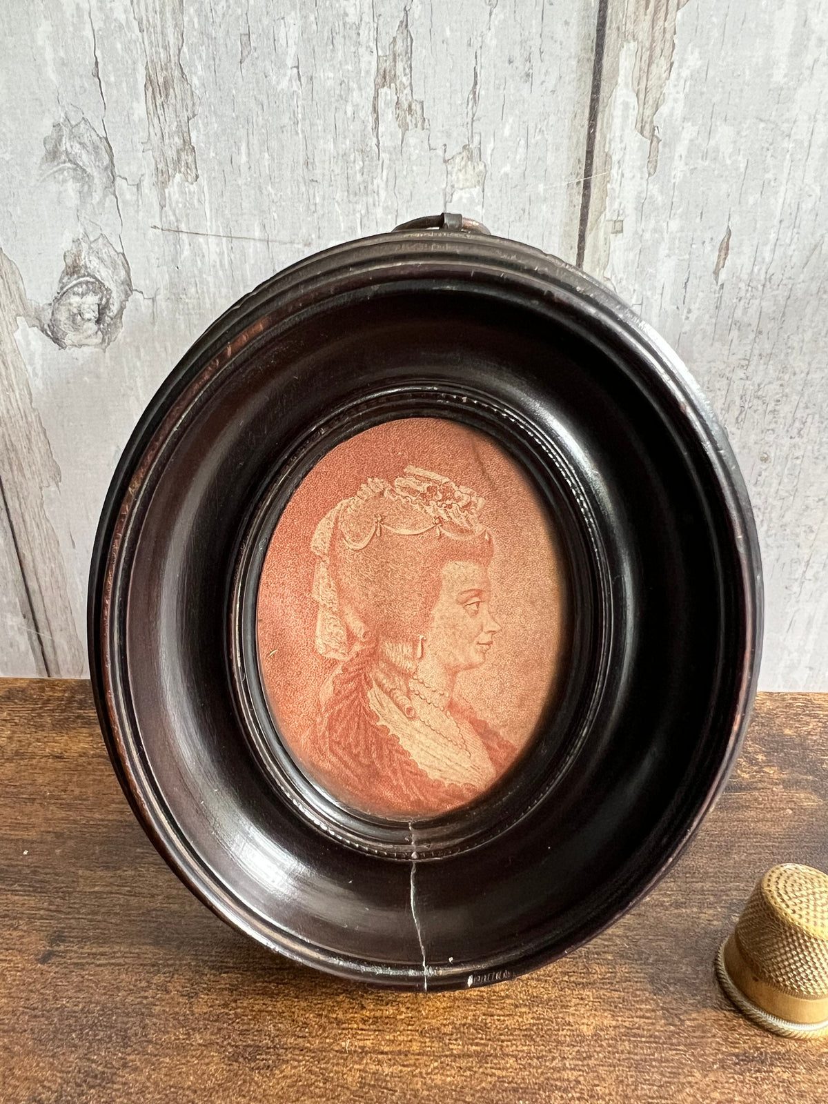 Georgian Miniature Engravings King George III & Queen Charlotte Circa 1780
