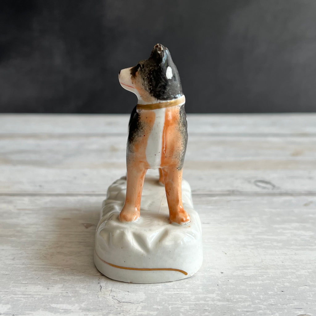 19th Century Miniature Staffordshire Terrier Dog Figure C 1840 AF
