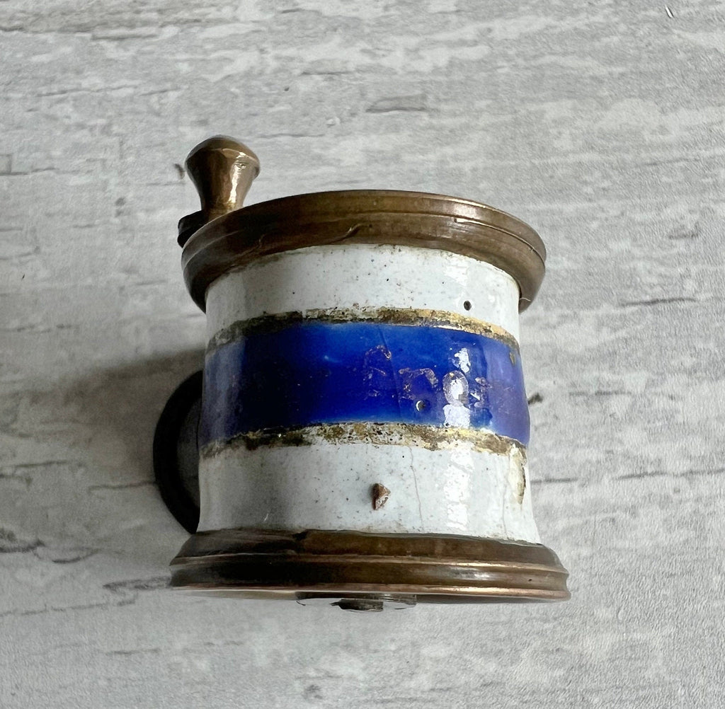 Georgian Miniature Bilston Enamel Tape Measure Circa English Circa 1780s AF Brighton Gift