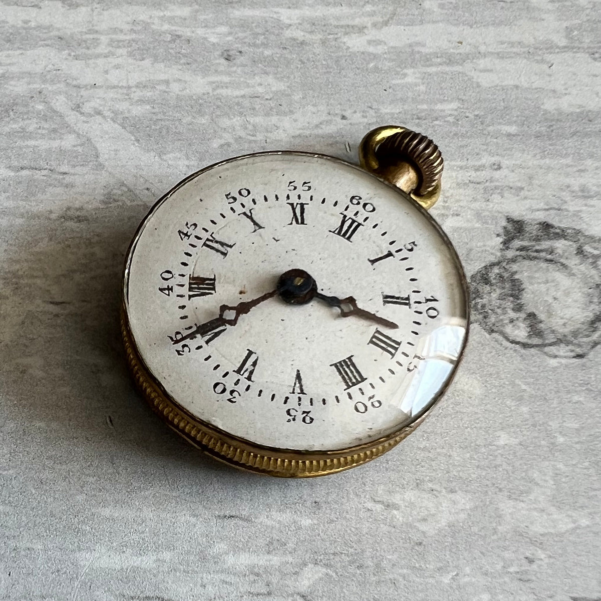 Antique 19th Century Fashion Doll Gilt Pocket Watch C 1870