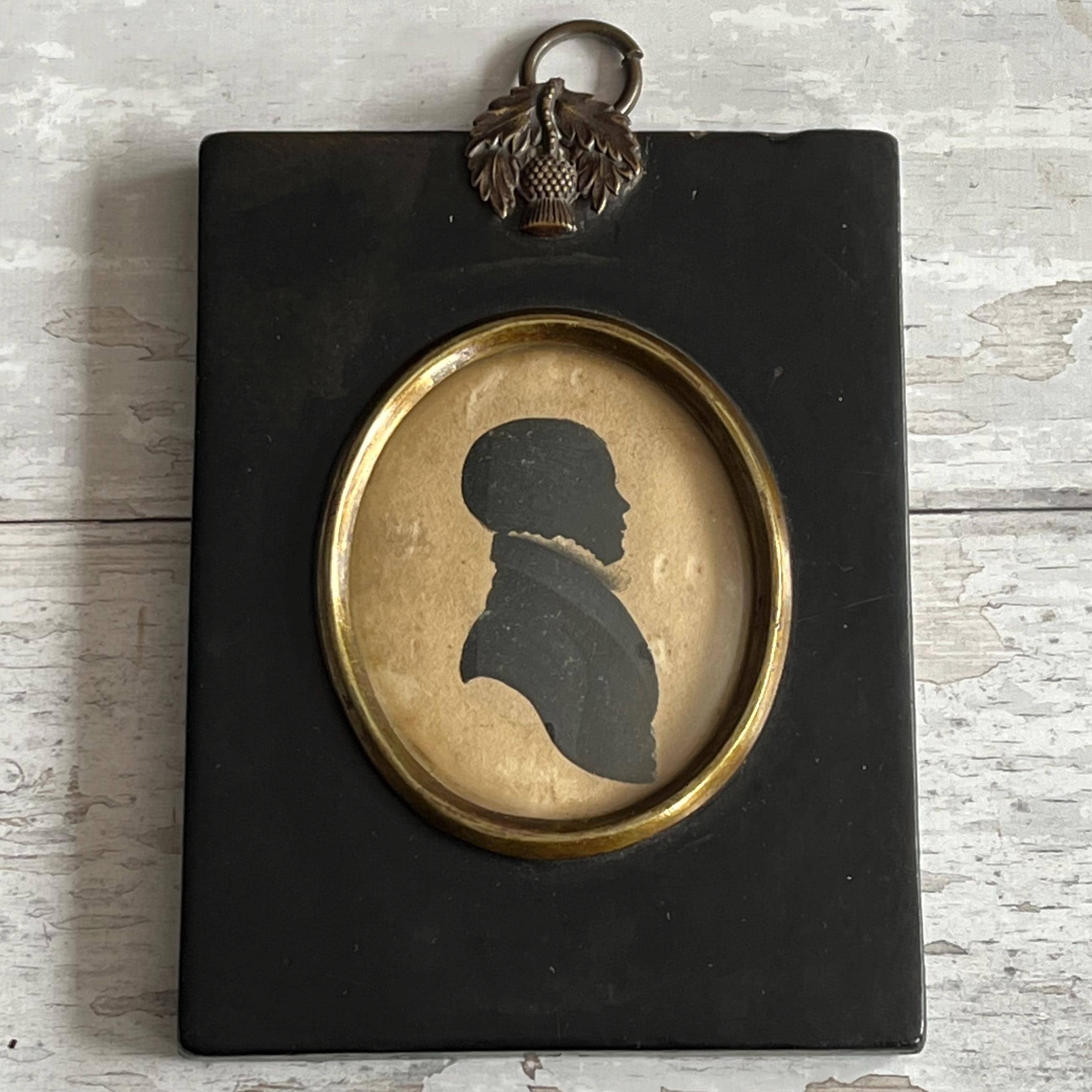 RARE Thomas Cox Rackstrow Portrait Silhouette of A Boy Signed Dated 1816 Regency Fascinating History
