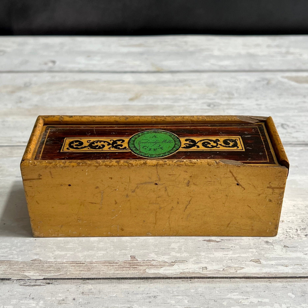 19th Century Whitewood Cotton Reel Box A Tunbridge Wells Gift Early Tunbridge Ware C 1810