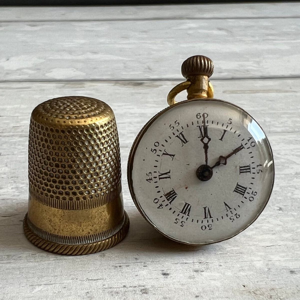 Antique 19th Century Fashion Doll Gilt Pocket Watch C 1870