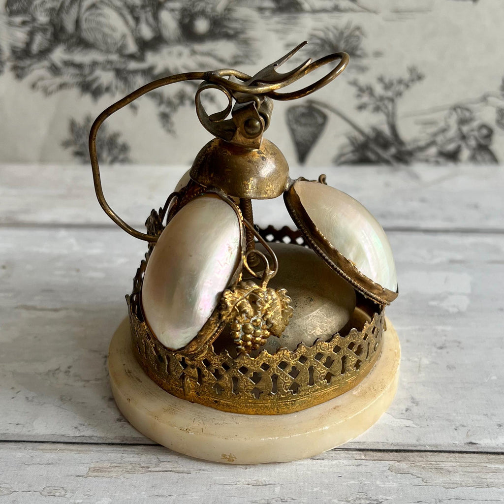 19th Century Dinner Bell Mother of Pearl Circa 1850