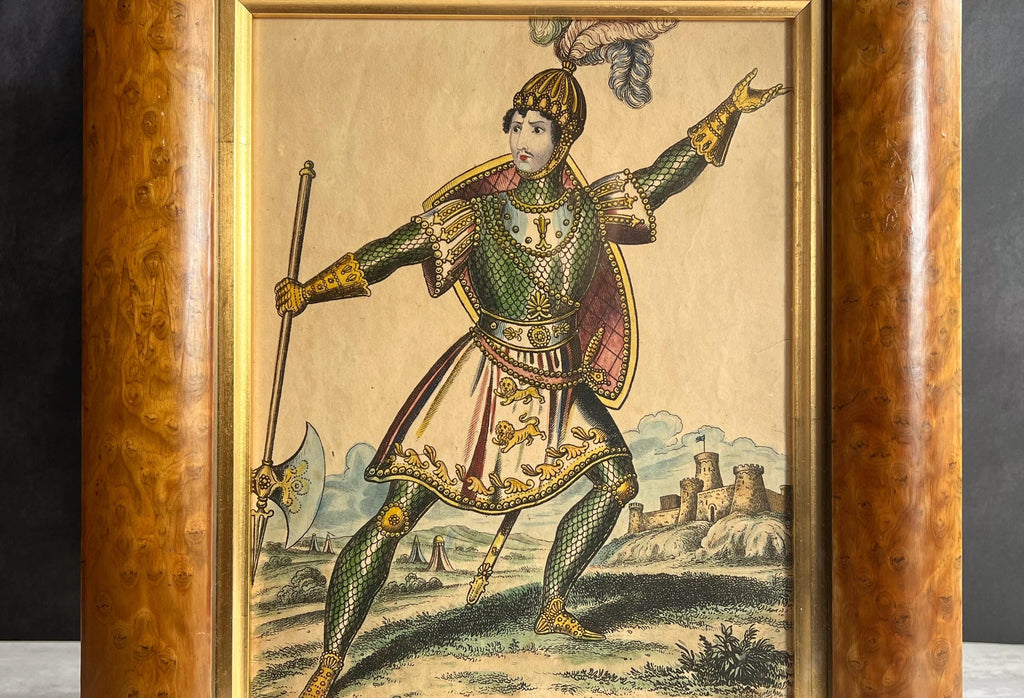 19th Century Theatrical Circus Print Andrew Ducrow as St George by A Park C 1835