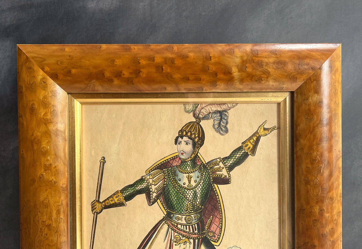 19th Century Theatrical Circus Print Andrew Ducrow as St George by A Park C 1835