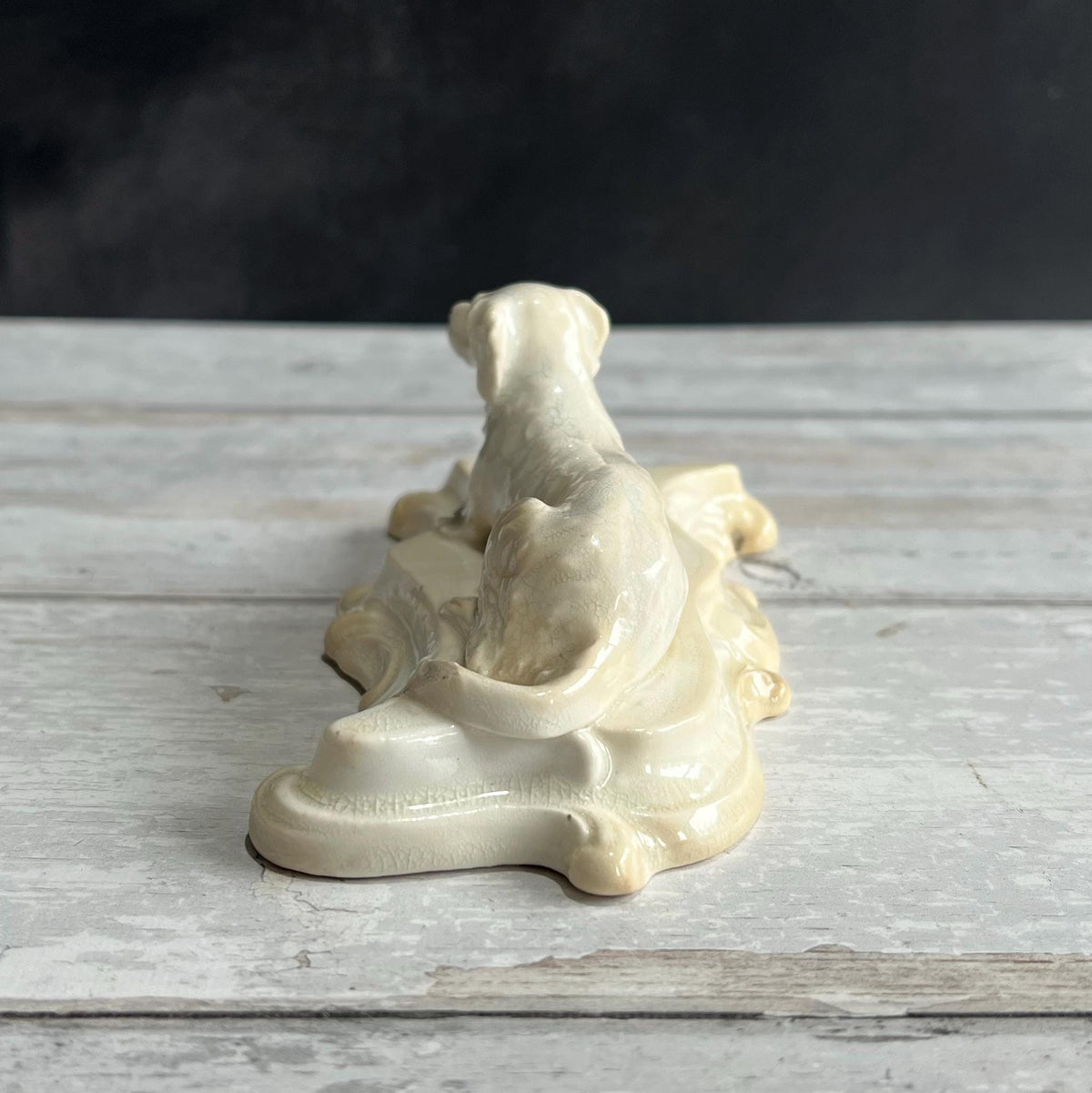 19th Century Georgian Pottery Dog Figure English C 1830