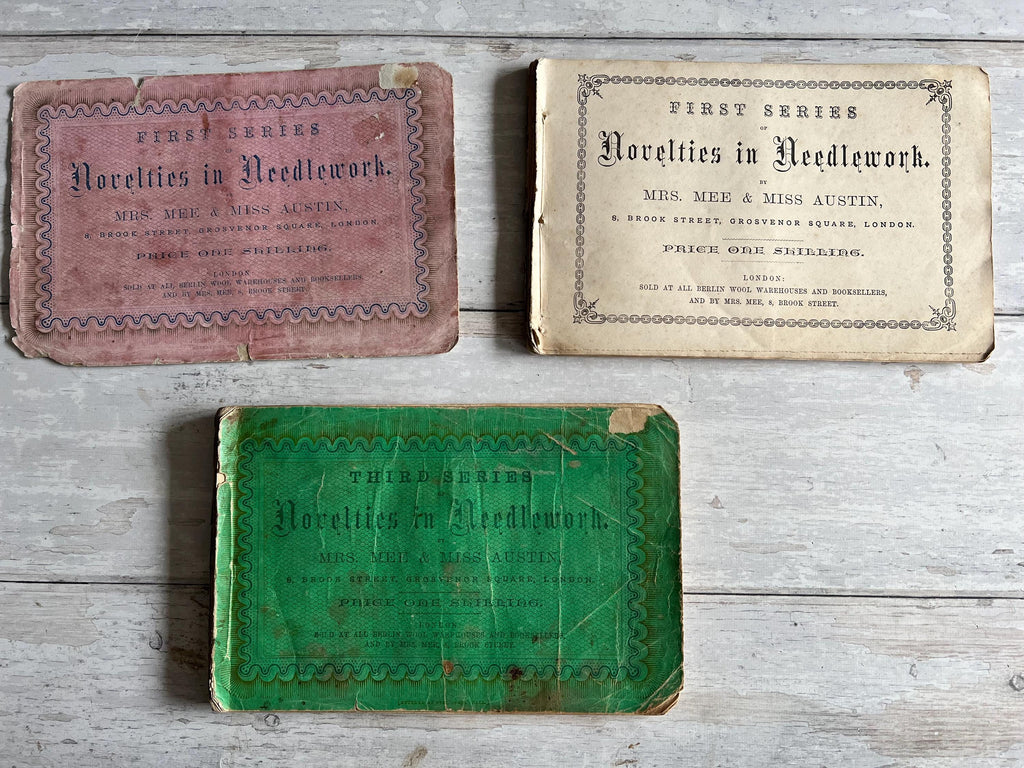 Rare 1860s Needlework Books Mrs Mee & Miss Austin Victorian Craft