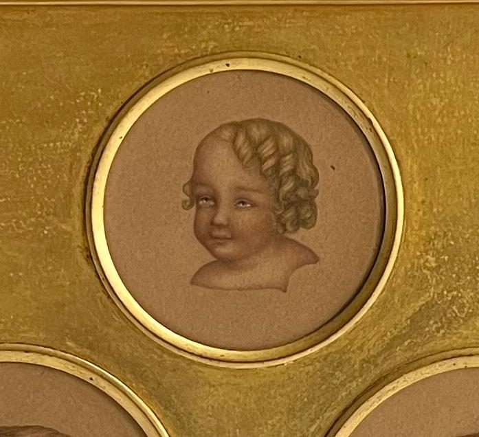 Antique Portrait Miniature Group Druitt Children with Jack The Ripper Murder Connection 1852