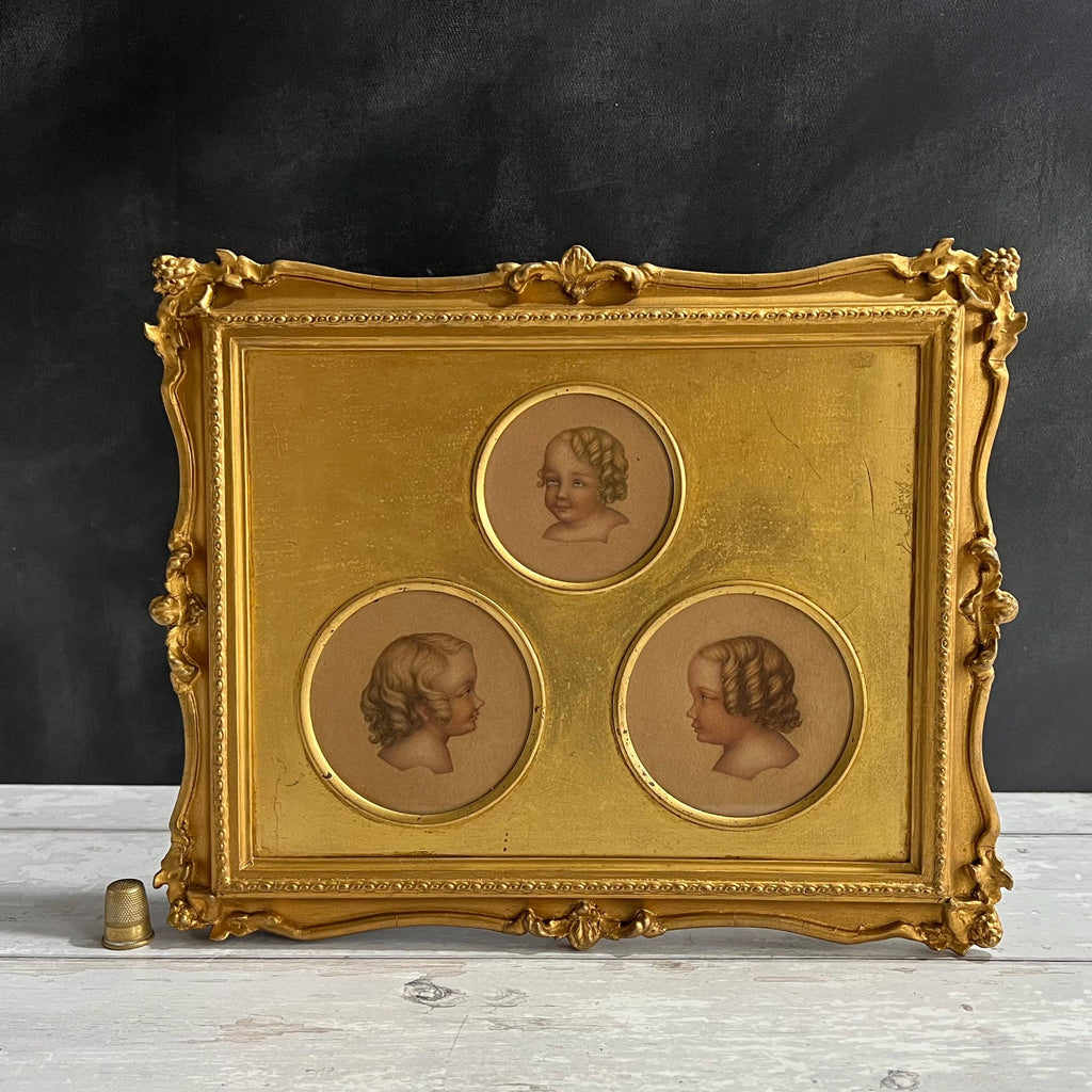 Antique Portrait Miniature Group Druitt Children with Jack The Ripper Murder Connection 1852
