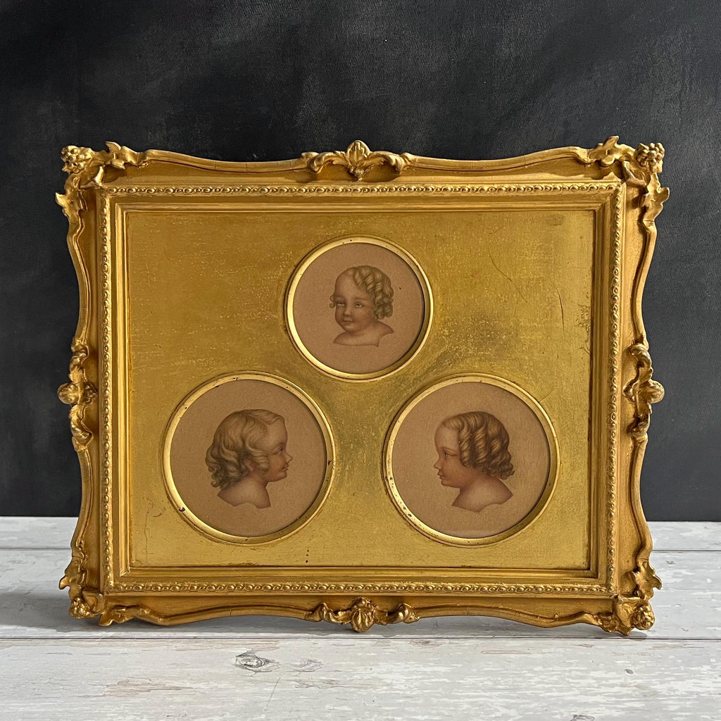 Antique Portrait Miniature Group Druitt Children with Jack The Ripper Murder Connection 1852