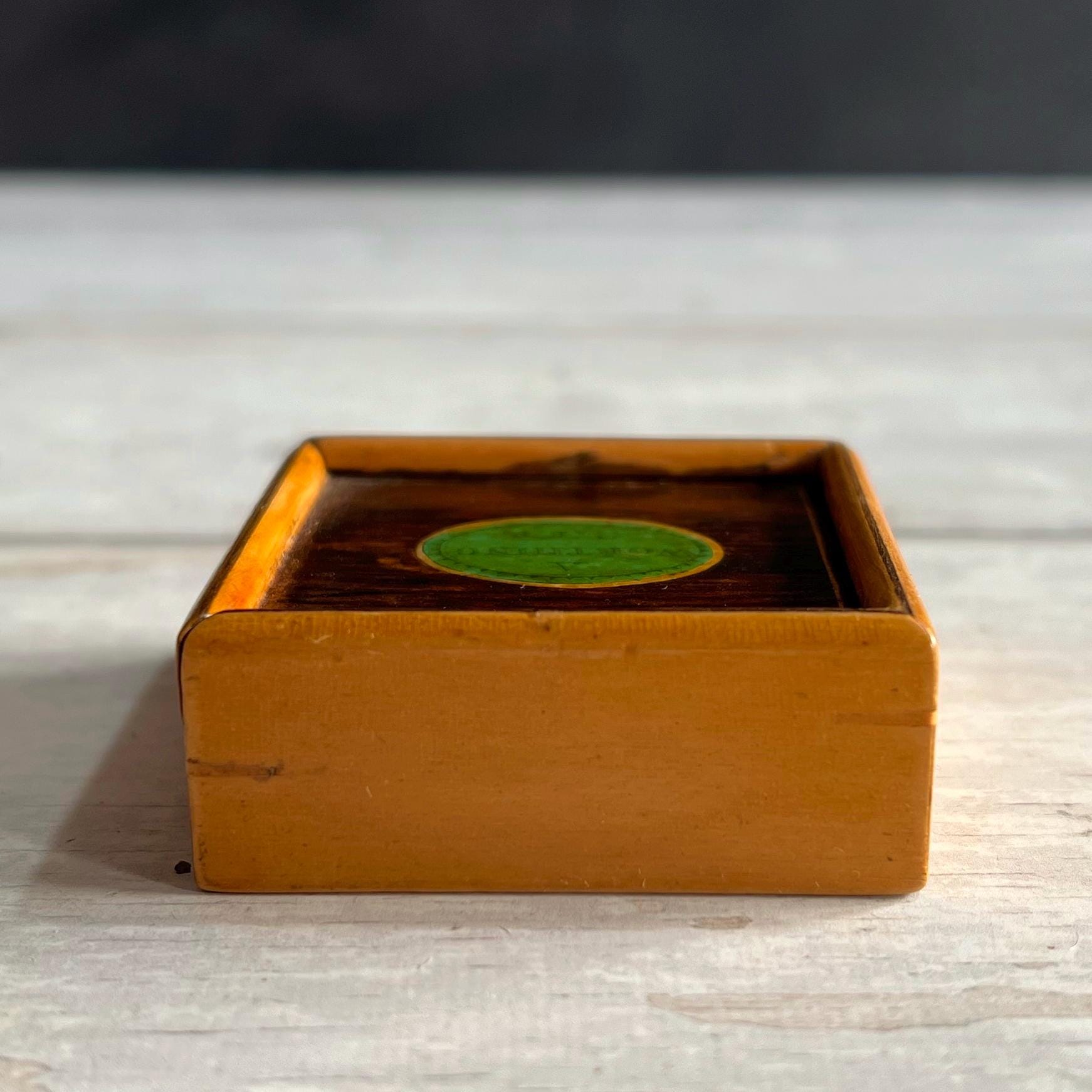RARE 19th Century Tangram Puzzle Whitewood Tunbridge Ware A Worthing Gift C 1820